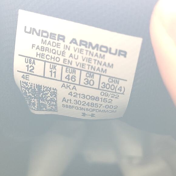 Under Armour Charged Assert 9 Athletic Running Black men\'s size 12 main image 5